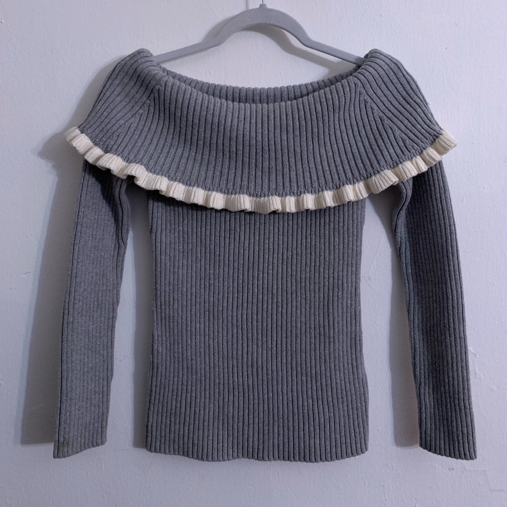 Raylynn Ruffle Off The shoulder Sweater